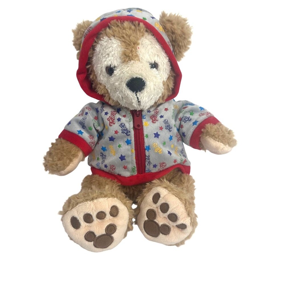 Disney Parks Duffy Bear 12" Mickey feet 2012 Hoodie Plush Stuffed Animal
